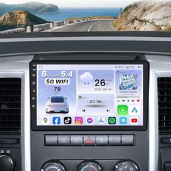 10.1" Car Stereo 4Core 2+64G for Dodge Ram 1(contact info removed) 3(contact info removed)-2012 Wireless CarPlay Android Auto GPS Bluetooth