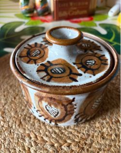 Vintage Studio Pottery Lidded Jar