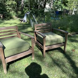 Outdoor Lounge/Patio Chairs With Sunbrella Cushions