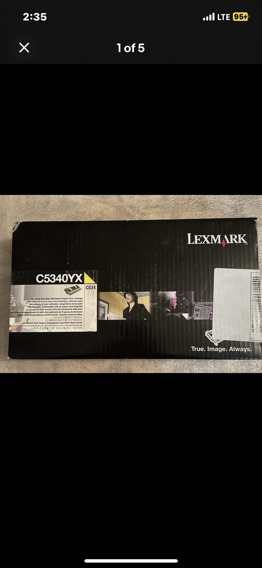 Lexmark C5340YX Yellow Extra High Yield Toner Cartridge C534