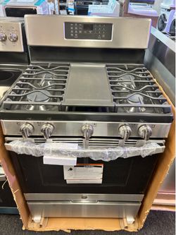GE stainless steel gas stove