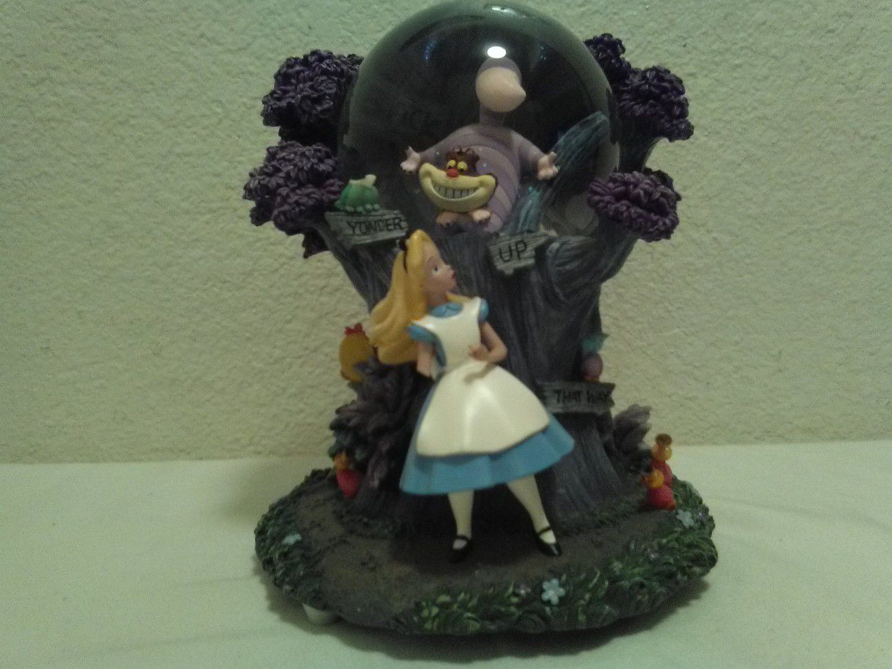 Alice in Wonderland snow globe