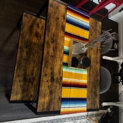 Dining Table With Benches (picnic Style) 