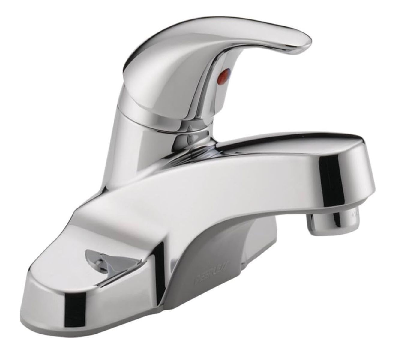 Peerless Centerset Bathroom Faucet Chrome, Bathroom Sink Faucet, Single Handle, Drain Assembly, Chrome P136LF