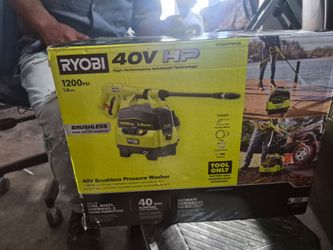 Brand new in box ryobi  1200psi brushless pressure  washer