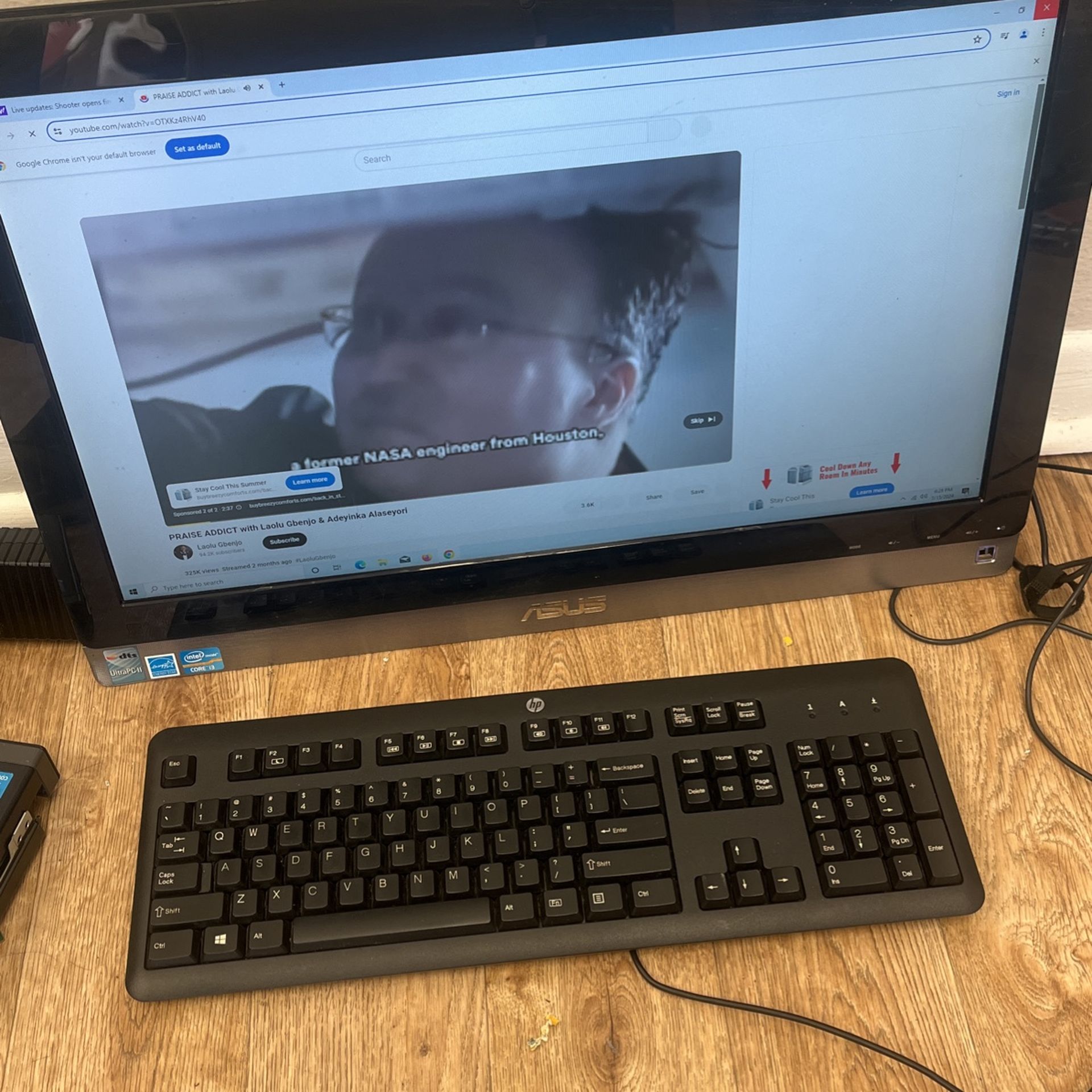 Asus AIO Intel Corei3 4th Gen 320gb Hdd 6gb Ram Win 10 Webcam WiFii