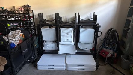 Folding chairs, Table & Stand