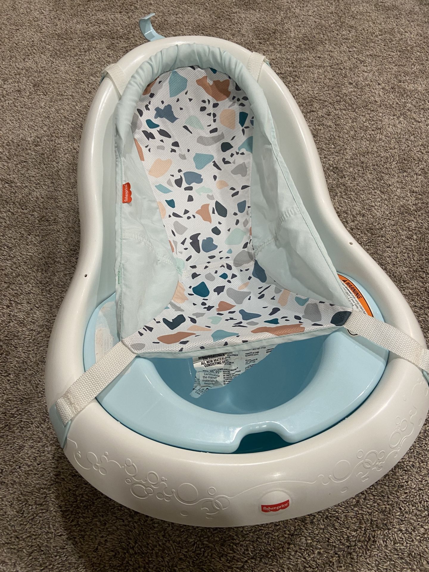 Fisher-Price Baby to Toddler Bath 4-in-1 Sling ‘n Seat Tub with Removable Infant Support