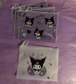Kuromi waterproof  washable snack bags 2for3