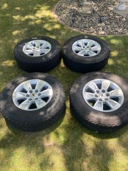 17” OEM Chevrolet rims and tires