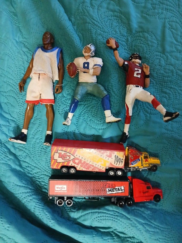 Michael Jordan Tony Romo Matt Ryan And 1995 Kansas City Chiefs Tractor Trailer