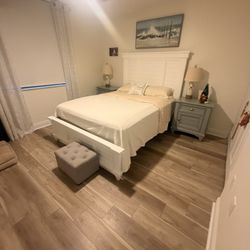 Bed Frame & Temper-pedic Mattress 