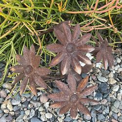 Metal flower and tools
