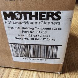 Box Of 4 MOTHERS Heavy Duty Rubbing Compound 81238