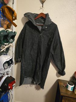 Long 3x jean jacket