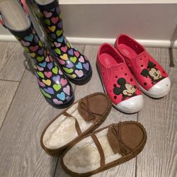 Toddler Girls Size 11/12 Rain Boots Winter Shoes