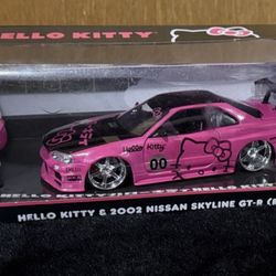 Hello Kitty Pink Nissan Skyline Toy Car
