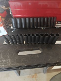 Icon 3/8 drive deep impact socket set