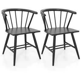 Costway 2 Pcs. Windsor Chair Set ( New )