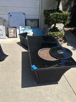 Glass Propane Fire Pit/Table