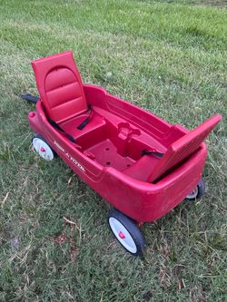 Radio Flyer wagon with  2 seats and Canopy