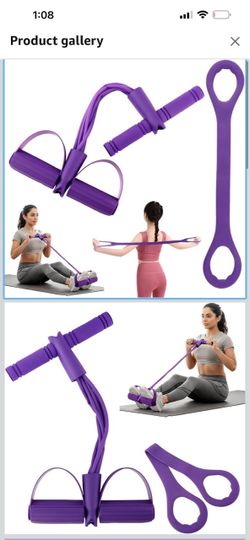 Purple Resistance Band Pedal Exerciser