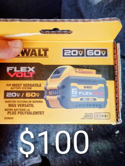 NEW DEWALT 60 VOLT BATTERY
$100
DEWALT
MILWAUKEE
MAKITA