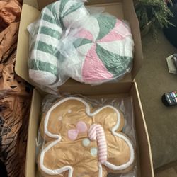 Christmas Novelty Throw Pillows Set of 3