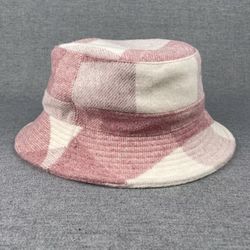  Anthropologie bucket hat pink/rose New wool blend, soft fabric lined 100% cotton . Sz ONE new no tag