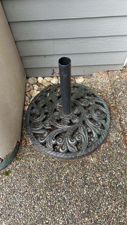 Cast Iron Patio Umbrella Base Stand