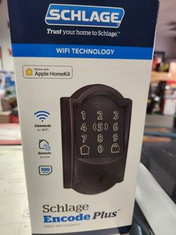 Schlage Encode Plus Camelot touch screen electronic deadbolt lock