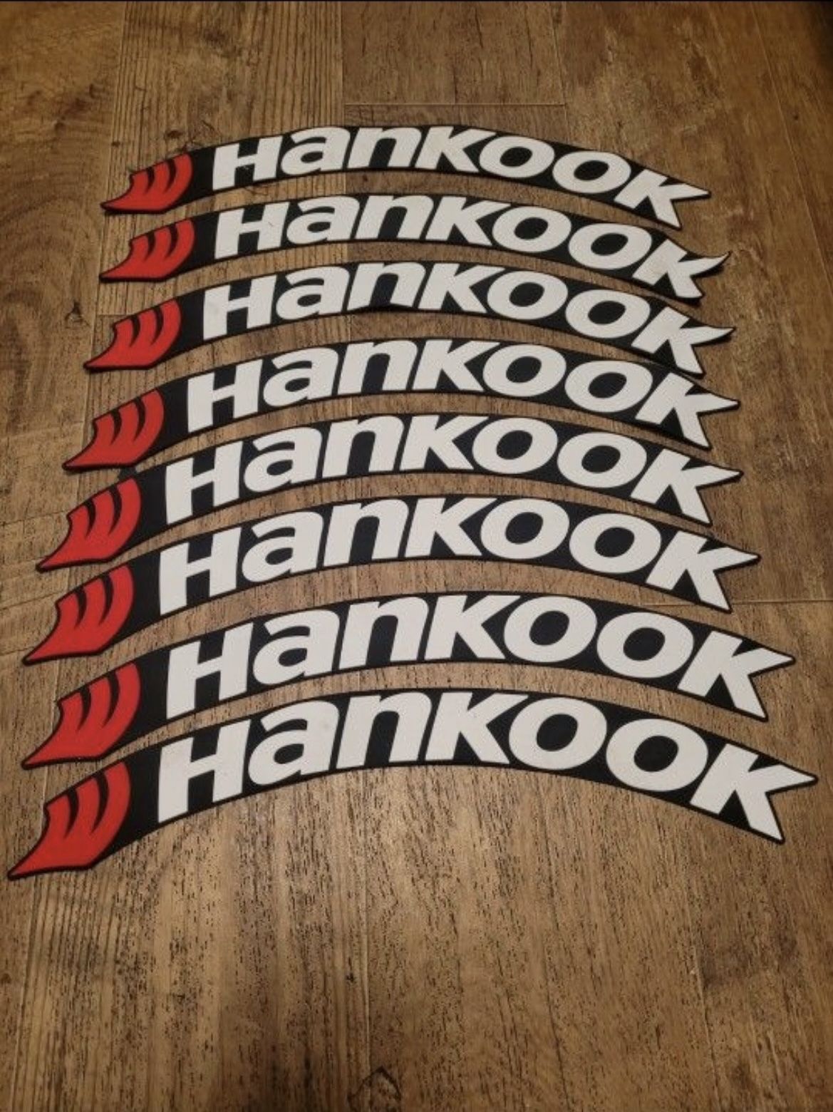 Tire Letter Rubber Strips Decals for a Permanent Application