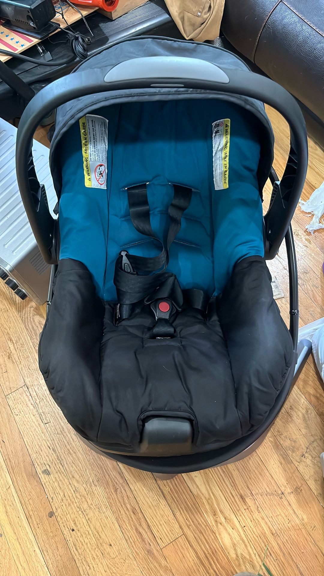 Car seat and raptor and baby carrier