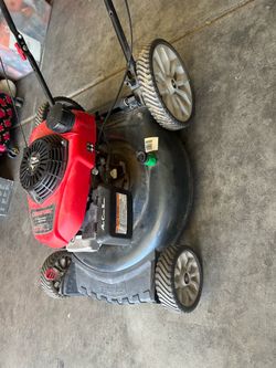 Troy built, gas powered Honda lawnmower