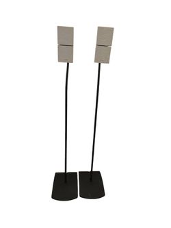 Bose Universal Floorstands - Black And  White  Cube Bose Speaker
