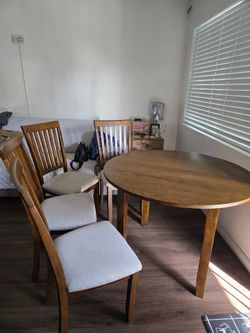 Dinning table with four chairs