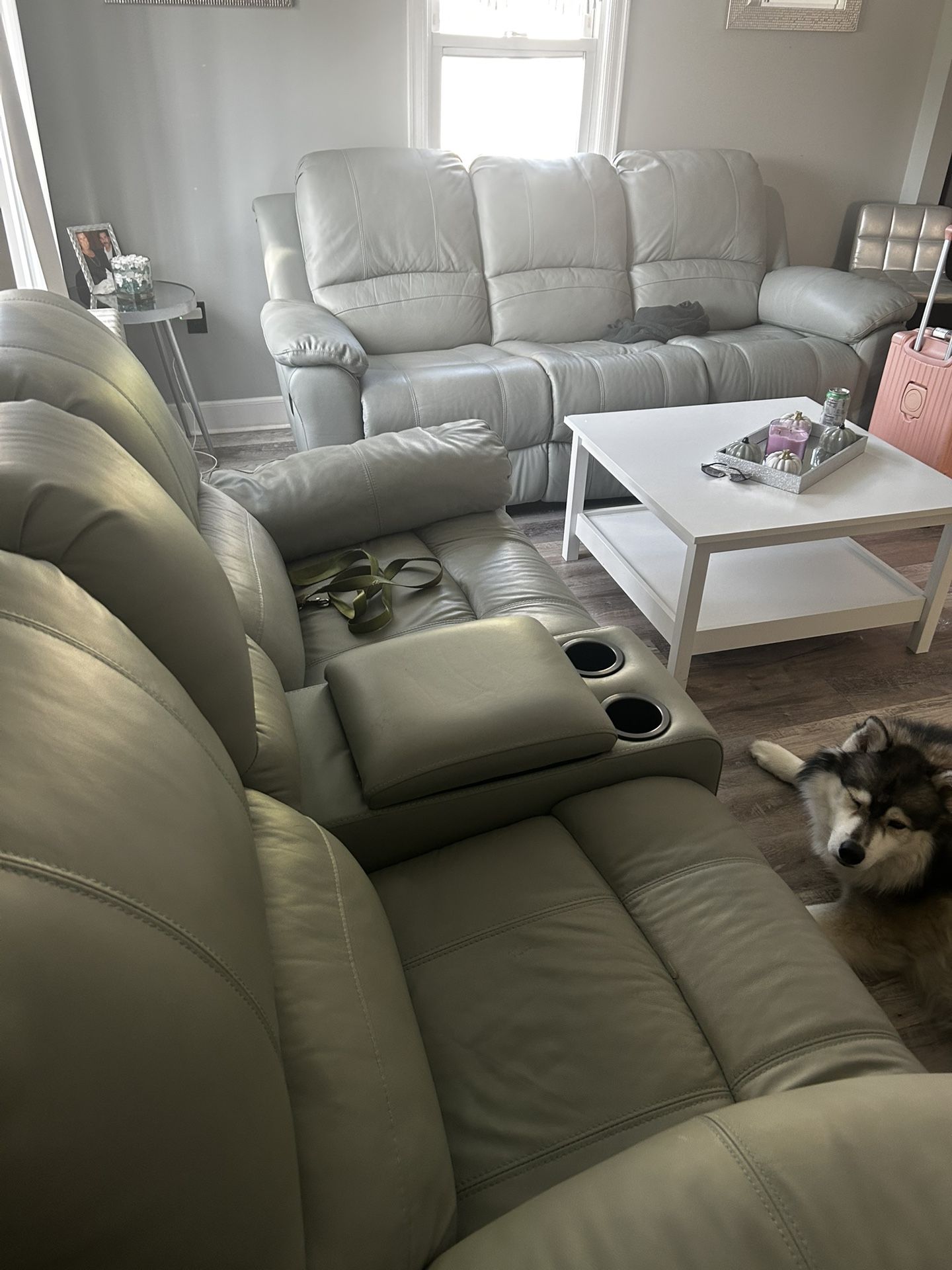 Living room sofa and loveseat
