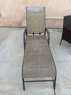 2 Outdoor Patio Sling Chaise Lounge Chair