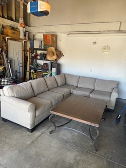 Couch and table