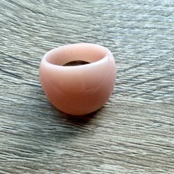 Brand NEW Grace Lee Resin Ring Peach Pink Size 5