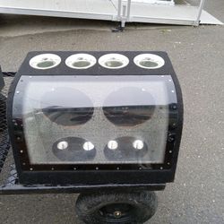 Light Up Bas Responsive Dual 10" Sub Box