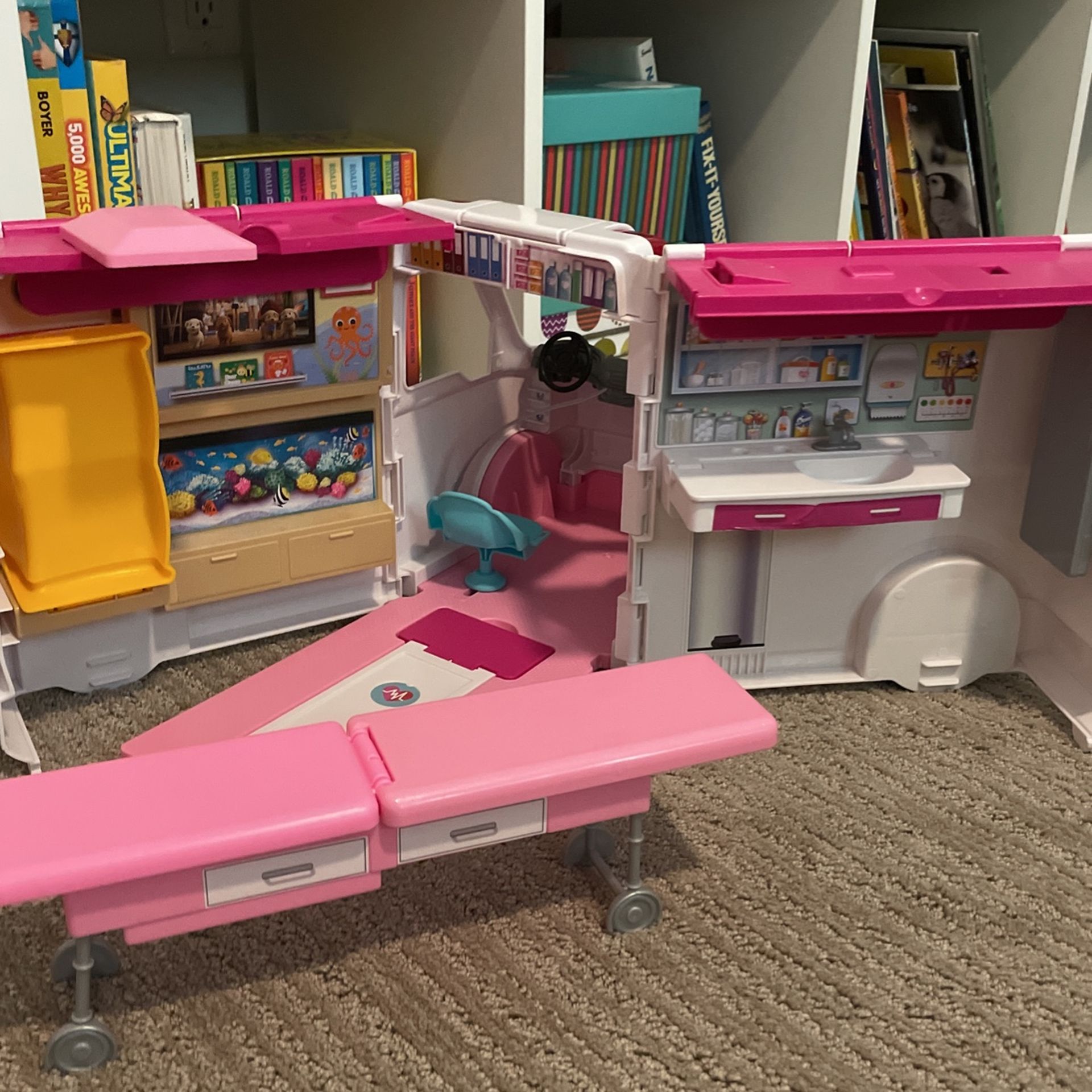 Barbie ambulance online sticker instructions