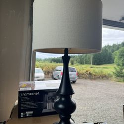 Two Black Side Lamps