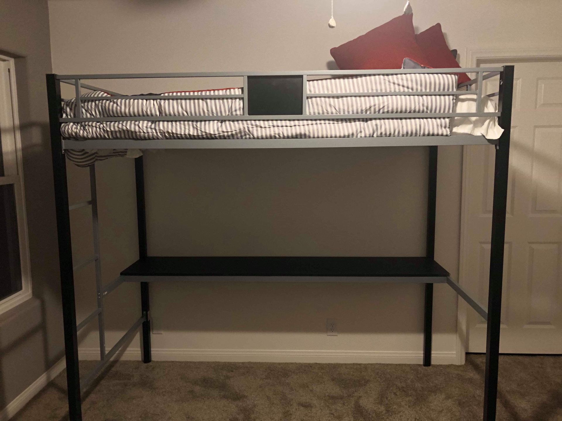Loft bed with desk MATTRESS NOT INCLUDING