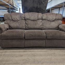 Free Delivery! Brown Cloth Recliner Couch 