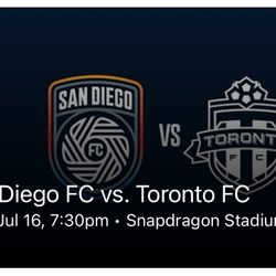 San Diego FC Tickets (2)