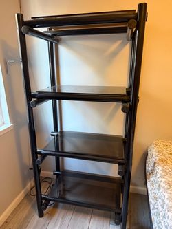 Black 4-Tier Display Shelf / Bookshelf