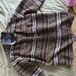 70s-Styled Flannel Shirt-Jacket 