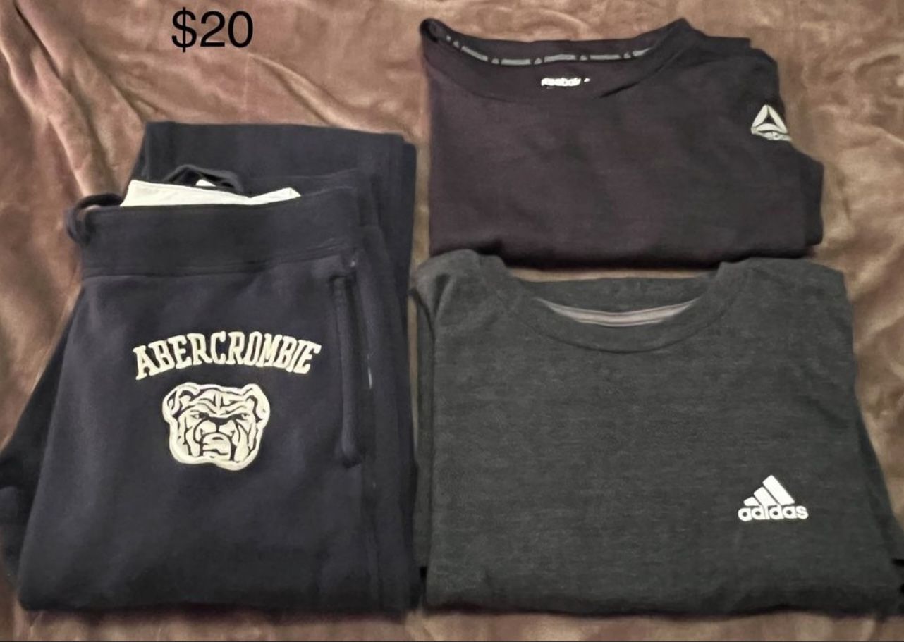 Mens XLG Adidas, Abercrombie
