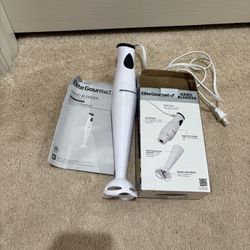 Elite Gourmet Hand Blender Open Box 
